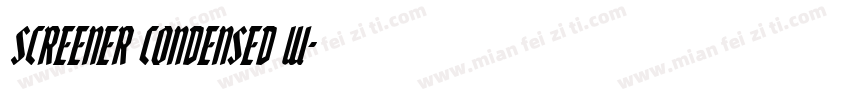 Screener Condensed W字体转换